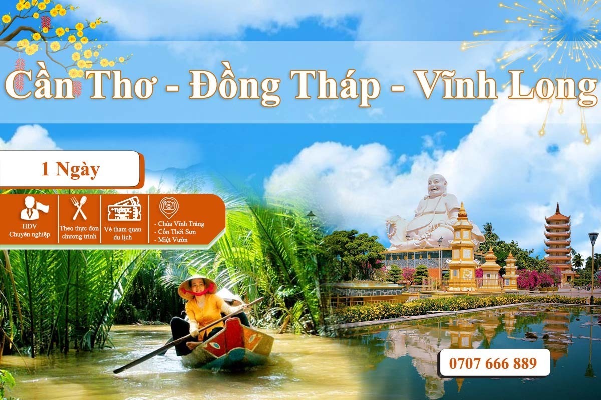 Tour 1 Ngày Cần Thơ – Tiền Giang – Bến Tre