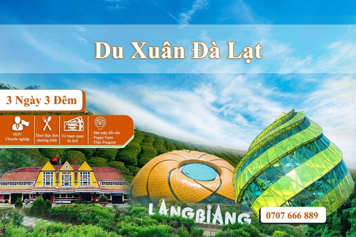 Tour Du Xuân Đà Lạt 3N3Đ Tết 2026